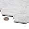 Apollo Tile Sample of 2.5" Carrara Hexagon 9" X10.25" Peel And Stick Marble Tile TCPLST9901 Sample - alternate 2